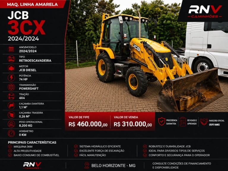 RETROESCAVADEIRA JCB 3CX 2024/2024